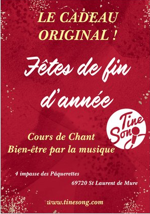 TineSong cours de chant et bien-être par la musique Lyon 69, Saint Laurent de Mure et 38